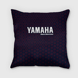 Подушка квадратная YAMAHA Pro Racing Соты, цвет: 3D-принт