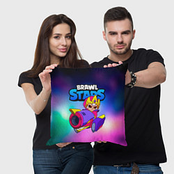 Подушка квадратная Бонни Bonnie Empress Brawl Stars, цвет: 3D-принт — фото 2