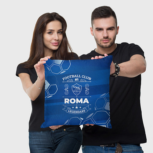 Подушка квадратная Roma FC 1 / 3D-принт – фото 3