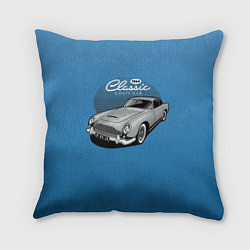 Подушка квадратная Blue retro car, цвет: 3D-принт