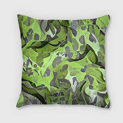 Подушка квадратная Green breeze, цвет: 3D-принт