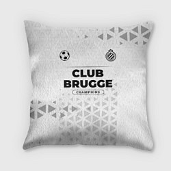 Подушка квадратная Club Brugge Champions Униформа, цвет: 3D-принт