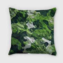 Подушка квадратная Camouflage Pattern Камуфляж Паттерн, цвет: 3D-принт