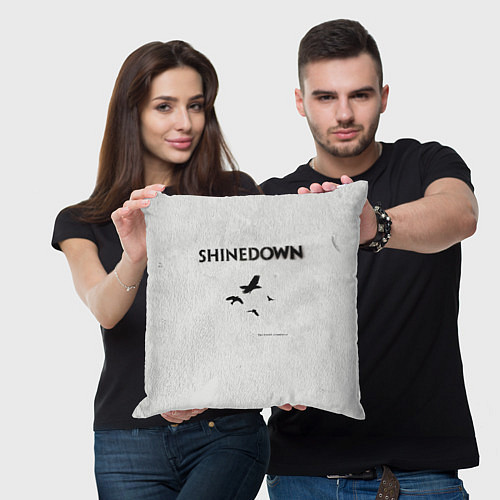 Подушка квадратная The Sound of Madness - Shinedown / 3D-принт – фото 3