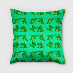 Подушка квадратная FUNNY CROCODILES, цвет: 3D-принт