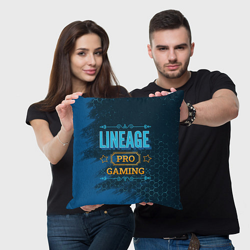 Подушка квадратная Игра Lineage: PRO Gaming / 3D-принт – фото 3