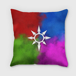 Подушка квадратная Хаос абстракция, цвет: 3D-принт