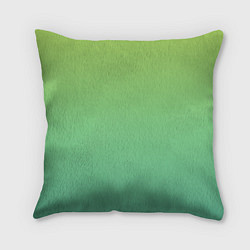 Подушка квадратная Shades of Green GRADIENT, цвет: 3D-принт