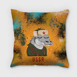Подушка квадратная Nft token art USSR, цвет: 3D-принт