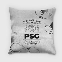 Подушка квадратная PSG Football Club Number 1 Legendary, цвет: 3D-принт