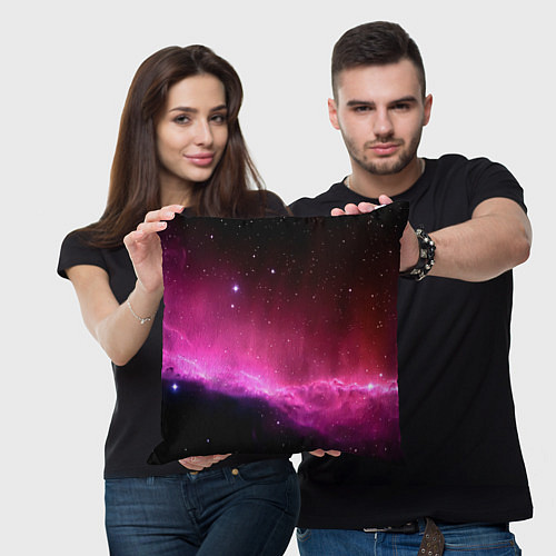 Подушка квадратная Night Nebula / 3D-принт – фото 3