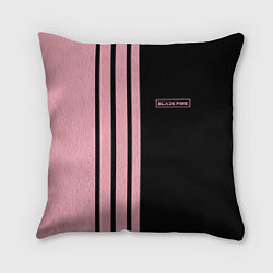 Подушка квадратная BLACKPINK HALF BLACK-PINK MINI LOGO, цвет: 3D-принт