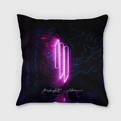 Подушка квадратная Skrillex - Midnight Hour Remixes, цвет: 3D-принт