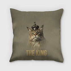 Подушка квадратная Король котов Мейн-кун, цвет: 3D-принт