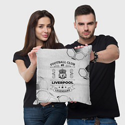 Подушка квадратная Liverpool Football Club Number 1 Legendary, цвет: 3D-принт — фото 2