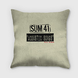 Подушка квадратная Sum 41 - The Acoustics Full Album, цвет: 3D-принт