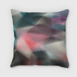 Подушка квадратная Современный разноцветный абстрактный узор, цвет: 3D-принт