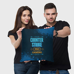 Подушка квадратная Игра Counter Strike: PRO Gaming, цвет: 3D-принт — фото 2