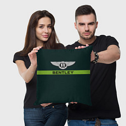 Подушка квадратная Bentley green, цвет: 3D-принт — фото 2