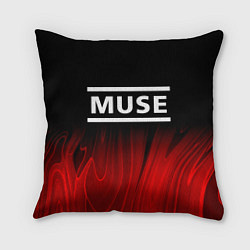 Подушка квадратная Muse red plasma