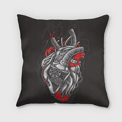 Подушка квадратная Механическое сердце стимпанк, цвет: 3D-принт