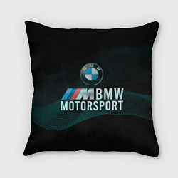 Подушка квадратная BMW Motosport theam, цвет: 3D-принт