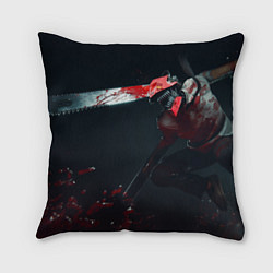 Подушка квадратная Кровавый Дэндзи, цвет: 3D-принт