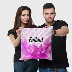 Подушка квадратная Fallout pro gaming: символ сверху, цвет: 3D-принт — фото 2