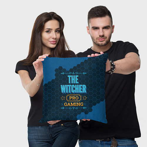 Подушка квадратная Игра The Witcher: pro gaming / 3D-принт – фото 3