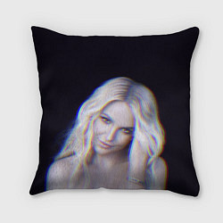 Подушка квадратная Britney Spears Glitch, цвет: 3D-принт