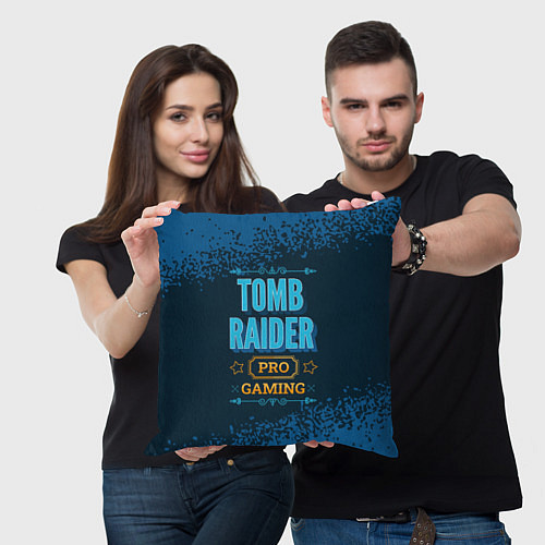 Подушка квадратная Игра Tomb Raider: pro gaming / 3D-принт – фото 3