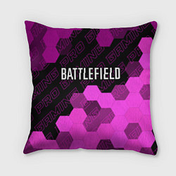 Подушка квадратная Battlefield pro gaming: символ сверху, цвет: 3D-принт