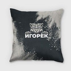 Подушка квадратная Игорёк зубастый волк, цвет: 3D-принт