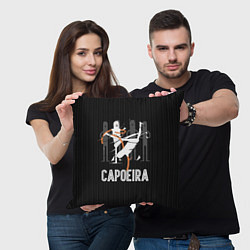 Подушка квадратная Capoeira - duel, цвет: 3D-принт — фото 2
