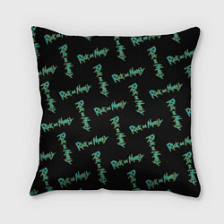 Подушка квадратная Patten logo Rick and Morty, цвет: 3D-принт