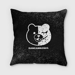 Подушка квадратная Danganronpa с потертостями на темном фоне, цвет: 3D-принт