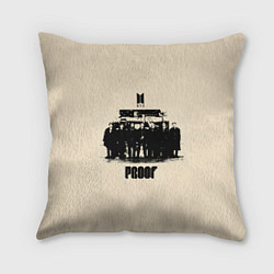 Подушка квадратная BTS proof, цвет: 3D-принт