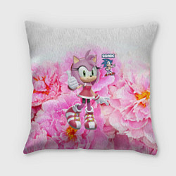 Подушка квадратная Sonic - Amy Rose - Video game, цвет: 3D-принт