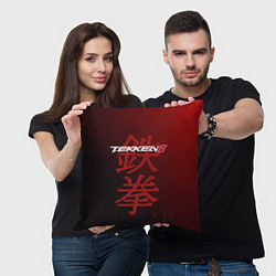 Подушка квадратная Tekken 8 - logo, цвет: 3D-принт — фото 2