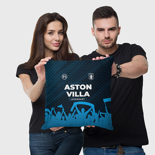 Подушка квадратная Aston Villa legendary форма фанатов / 3D-принт – фото 3