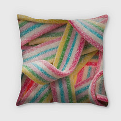 Подушка квадратная Мармеладная лента, цвет: 3D-принт