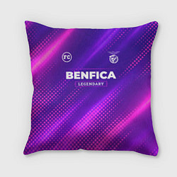 Подушка квадратная Benfica legendary sport grunge, цвет: 3D-принт