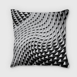 Подушка квадратная Металлическая абстрактная броня, цвет: 3D-принт
