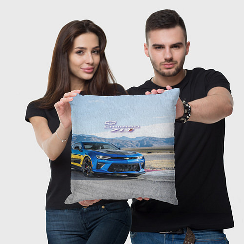 Подушка квадратная Chevrolet Camaro ZL 1 - Motorsport / 3D-принт – фото 3