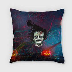 Подушка квадратная Голова зомби, цвет: 3D-принт