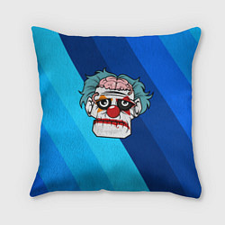 Подушка квадратная Зомби - клоун, цвет: 3D-принт