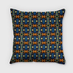 Подушка квадратная Витражи - ромбики, цвет: 3D-принт