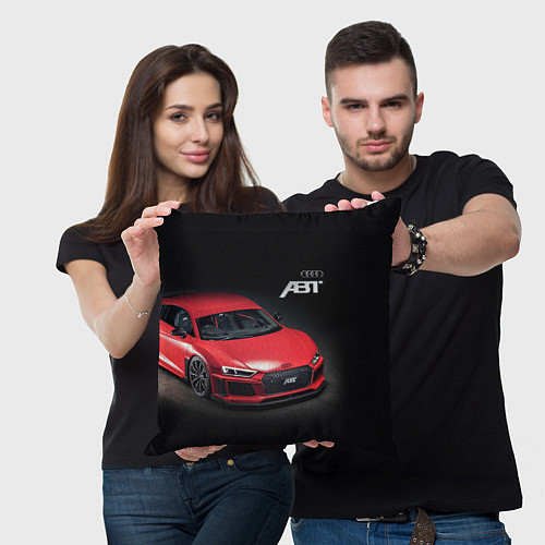 Подушка квадратная Audi quattro ABT autotuning / 3D-принт – фото 3