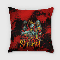 Подушка квадратная Slipknot red satan, цвет: 3D-принт