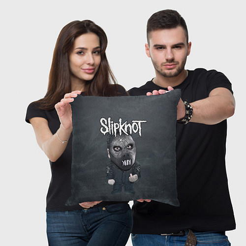 Подушка квадратная Dark Slipknot / 3D-принт – фото 3
